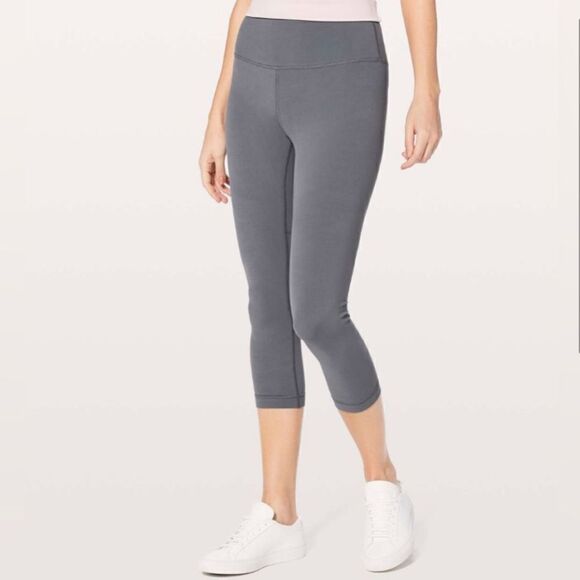 Lululemon Align High Rise Crop Legging Nebula Gray - Picture 10 of 11